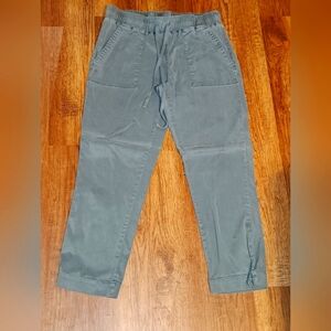Grey elastic waist casual pant